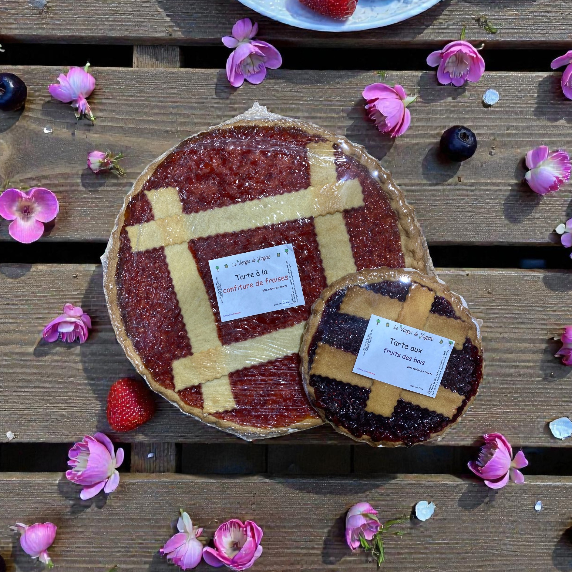 Tartes &agrave; la confiture artisanale de fruits frais - savoir-faire proven&ccedil;al 